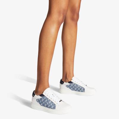 JIMMY CHOO Rome/f
White Leather and Denim JC Monogram Pattern Low-Top Trainers outlook