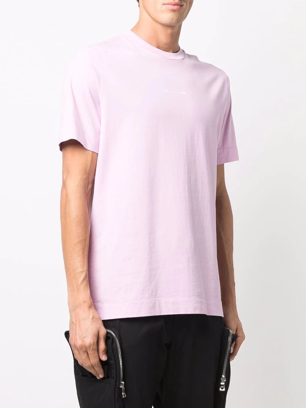 tonal-print T-shirt - 4