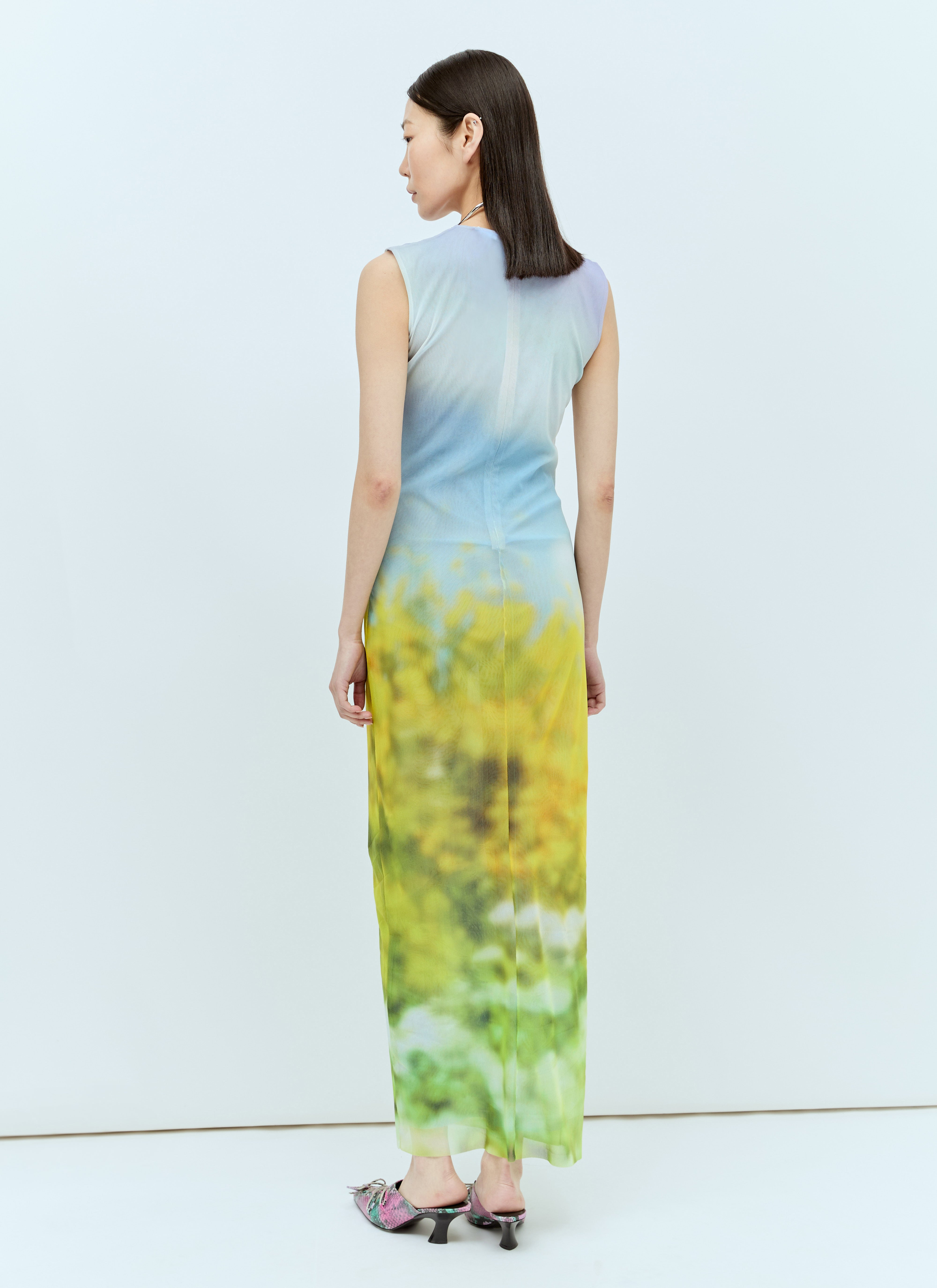 Acne Studios Women Blurred Print Maxi Dress - 4