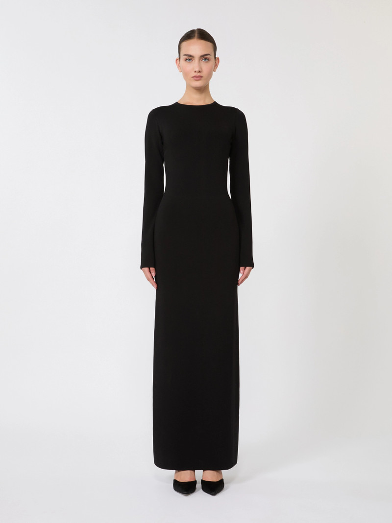 AGENZIA Viscose yarn dress - BLACK 3