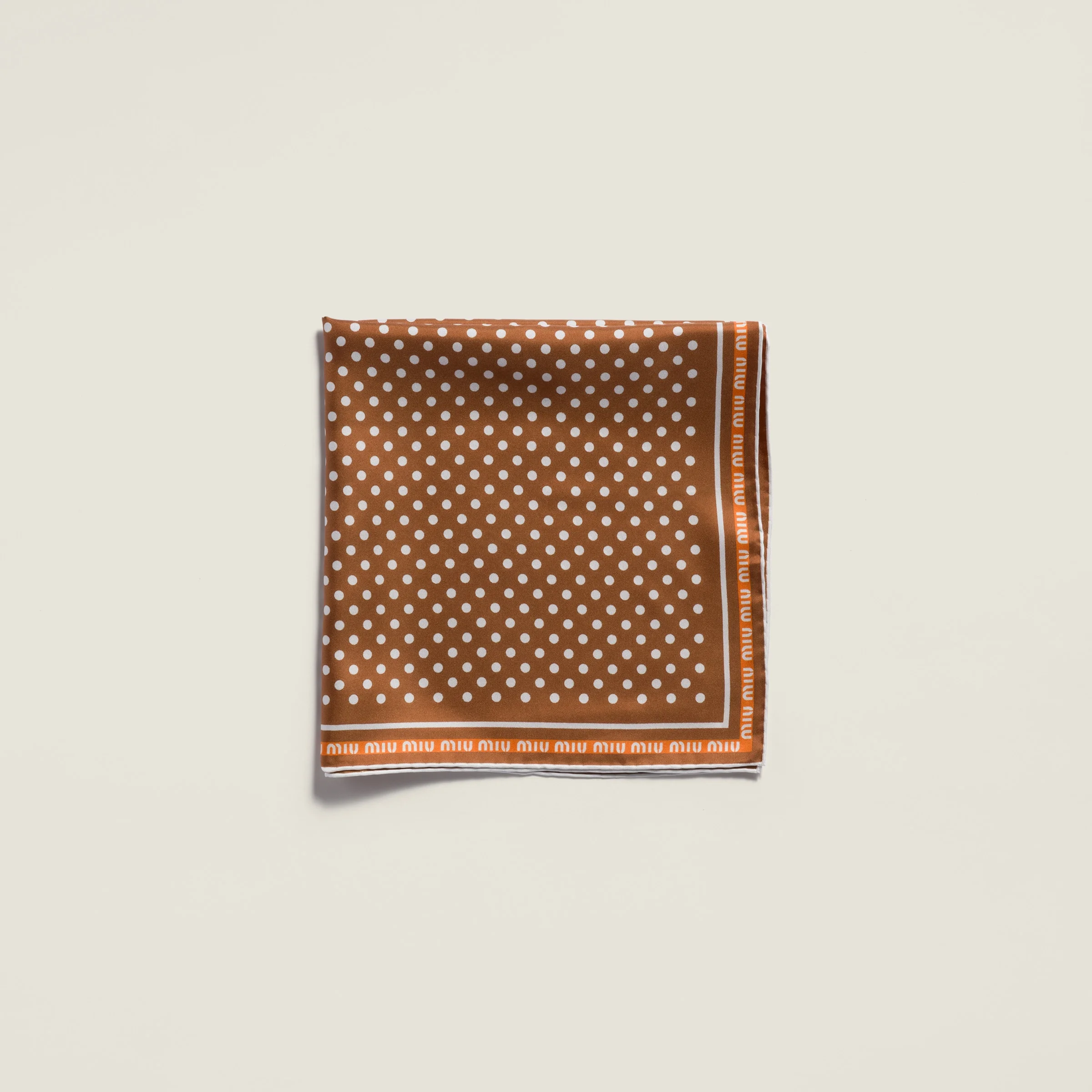Printed twill scarf - 1