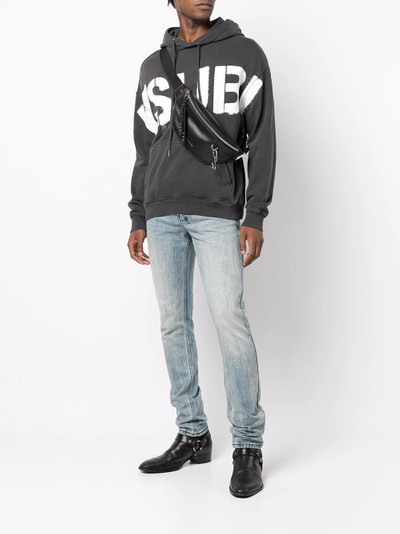 Ksubi distressed mid-rise slim fit jeans outlook