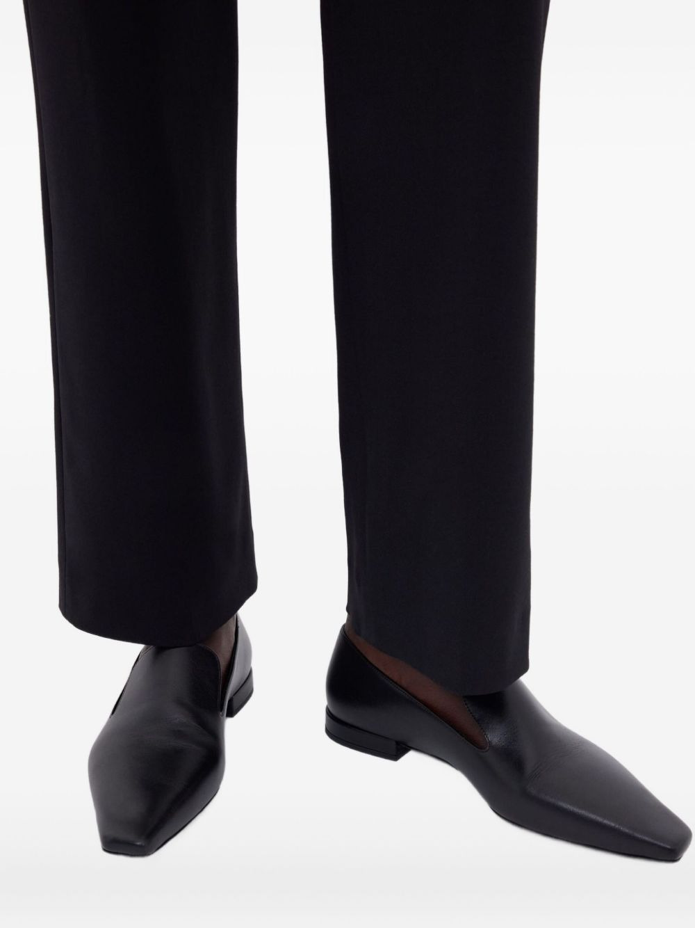 Carole Lds leather square-toe loafers - 5