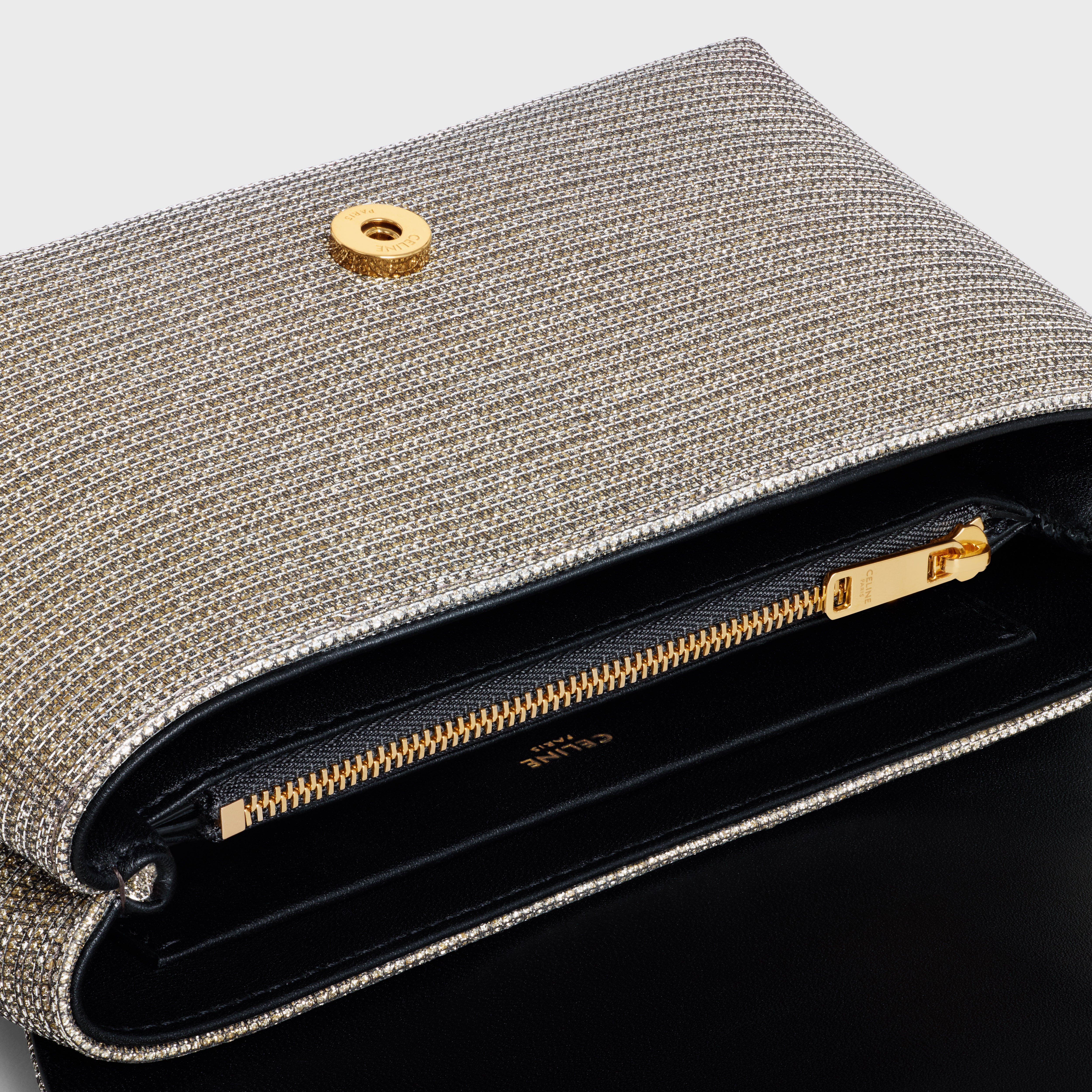 TEEN CELINE VICTOIRE BAG in GLITTER TEXTILE - 4