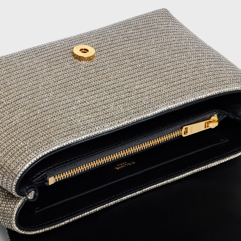 TEEN CELINE VICTOIRE BAG in GLITTER TEXTILE 4