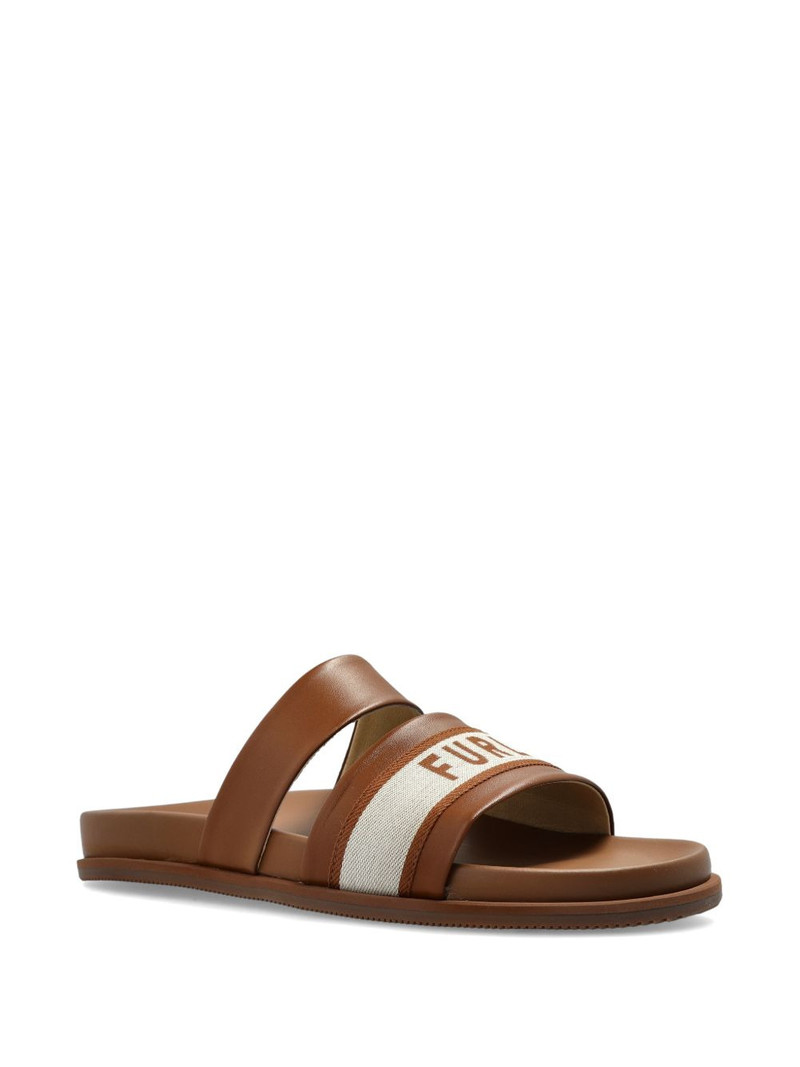 FURLA logo stripe sandals outlook