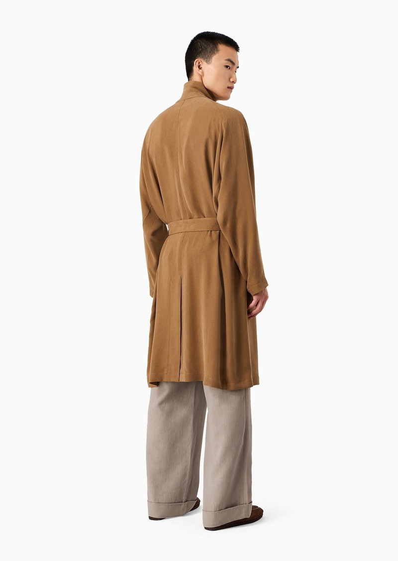 ASV cupro trench coat 3