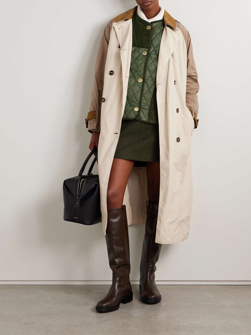 Barbour Healy paneled quilted shell and cotton-corduroy vest outlook