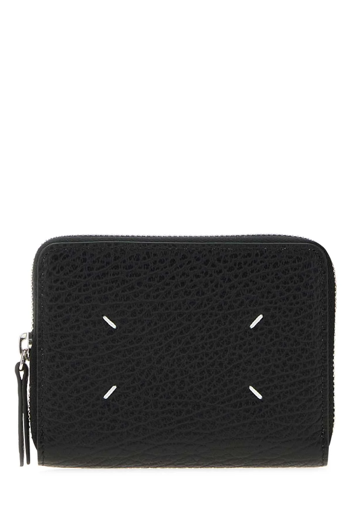 Maison Margiela Women Black Leather Wallet - 1