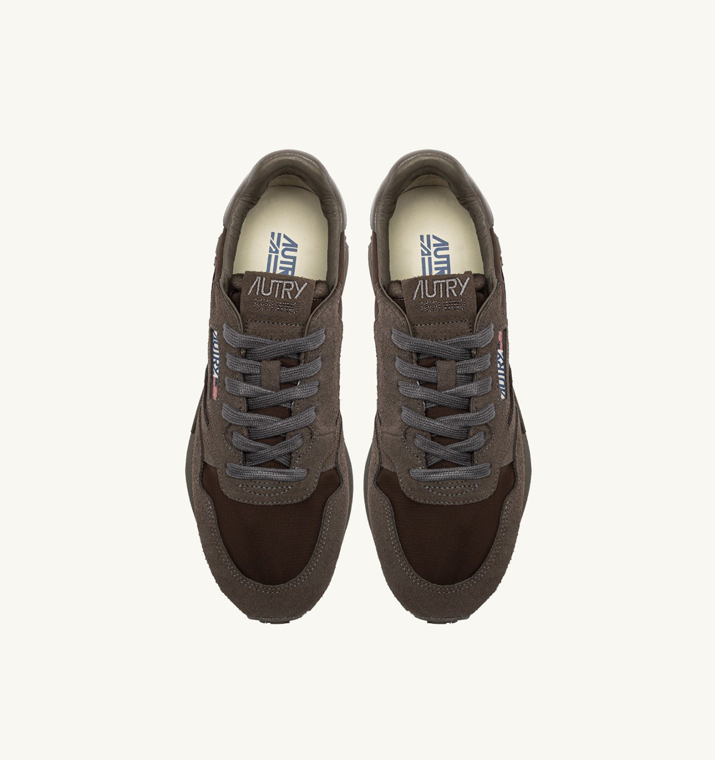 REELWIND LOW SNEAKERS IN MOREL NYLON AND SUEDE - 5