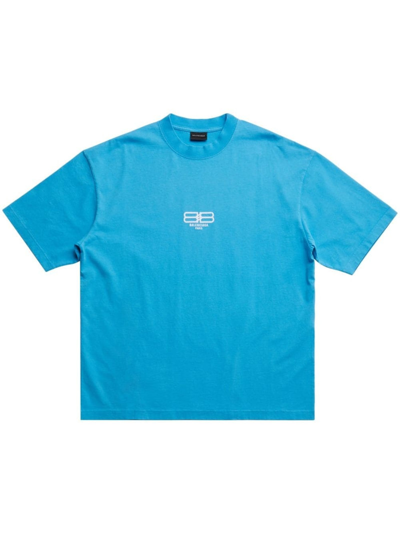 logo-print cotton T-shirt - 1