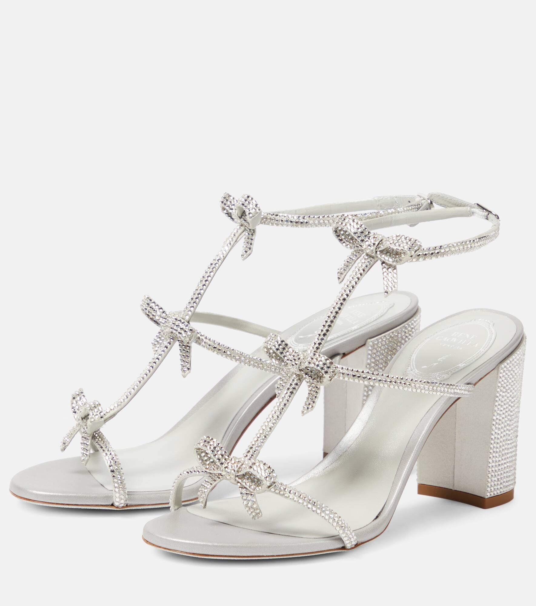 Caterina bow-detail embellished sandals - 5