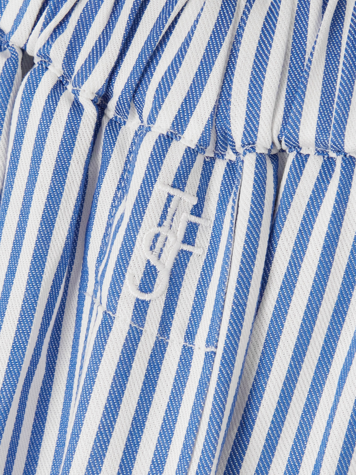 Mirca Striped Twill Wide-leg Pants - 4