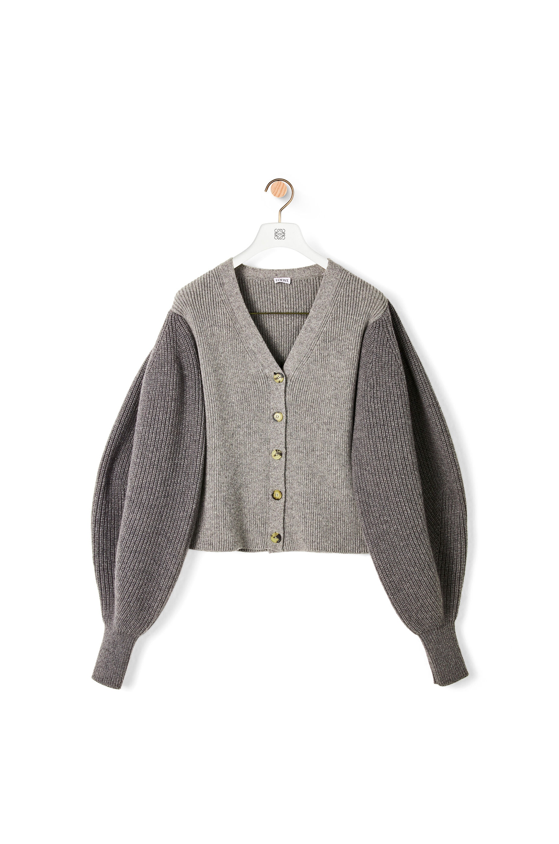 Loewe Balloon sleeve cardigan in wool | REVERSIBLE