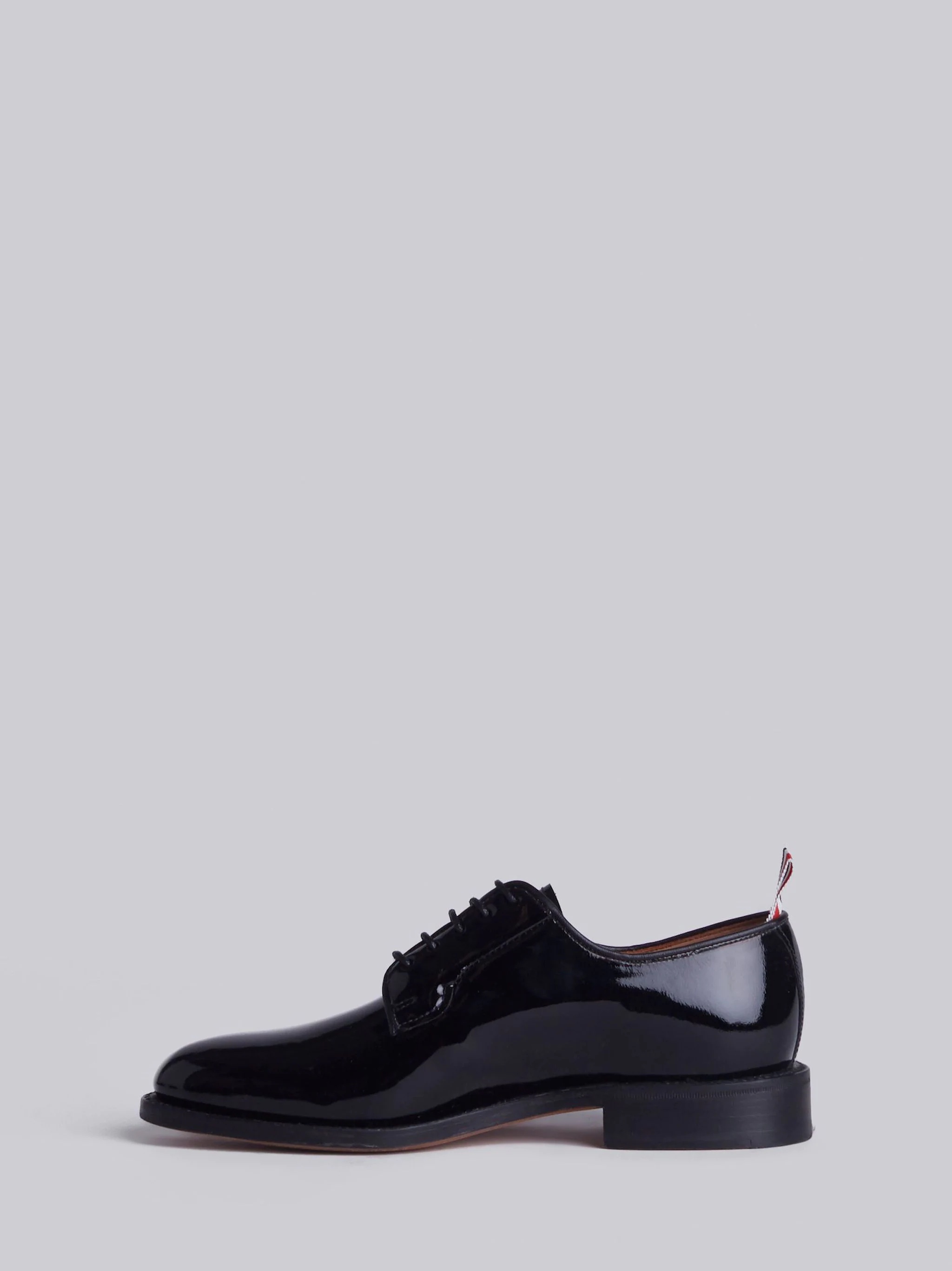 Blucher With Leather Sole In Black Patent Leather - 3