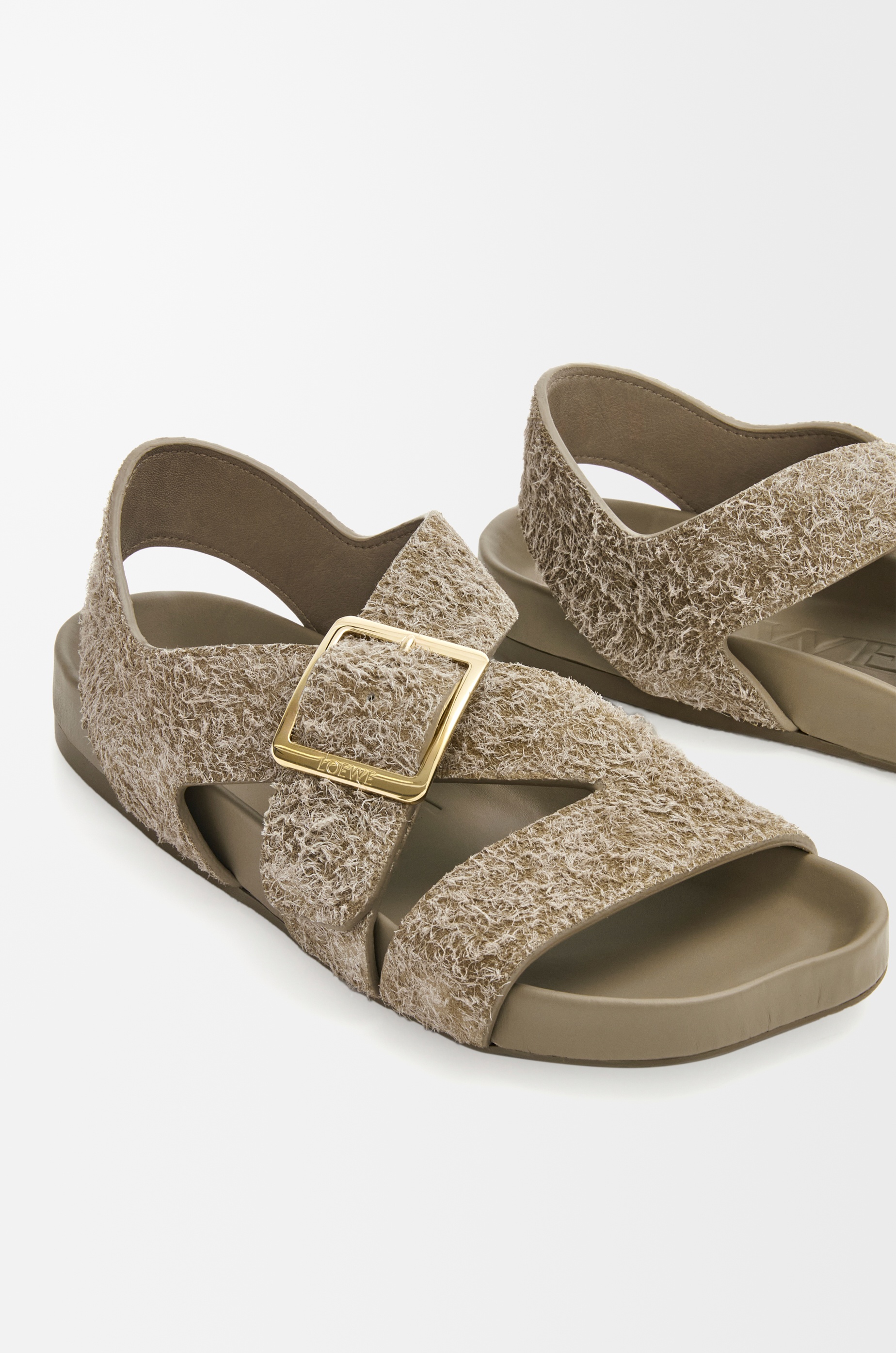 Ease Buckle sandal in brushed suede - 5