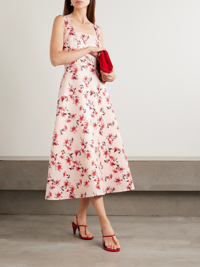 EMILIA WICKSTEAD Shiloh Floral-print Faille Midi Dress outlook