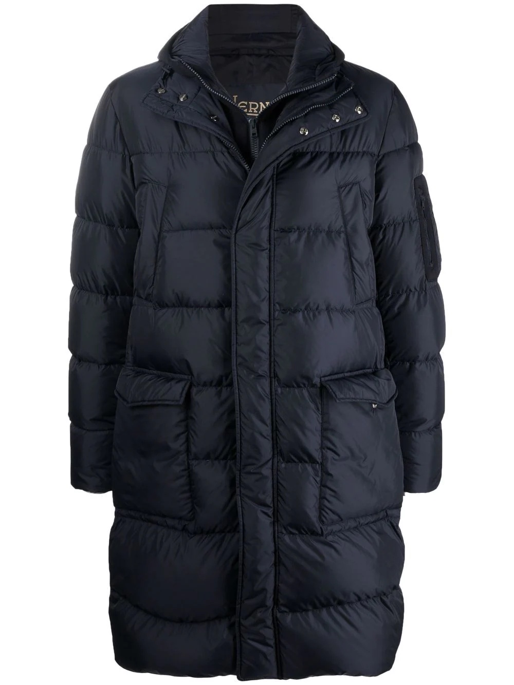 quilted down coat - 1