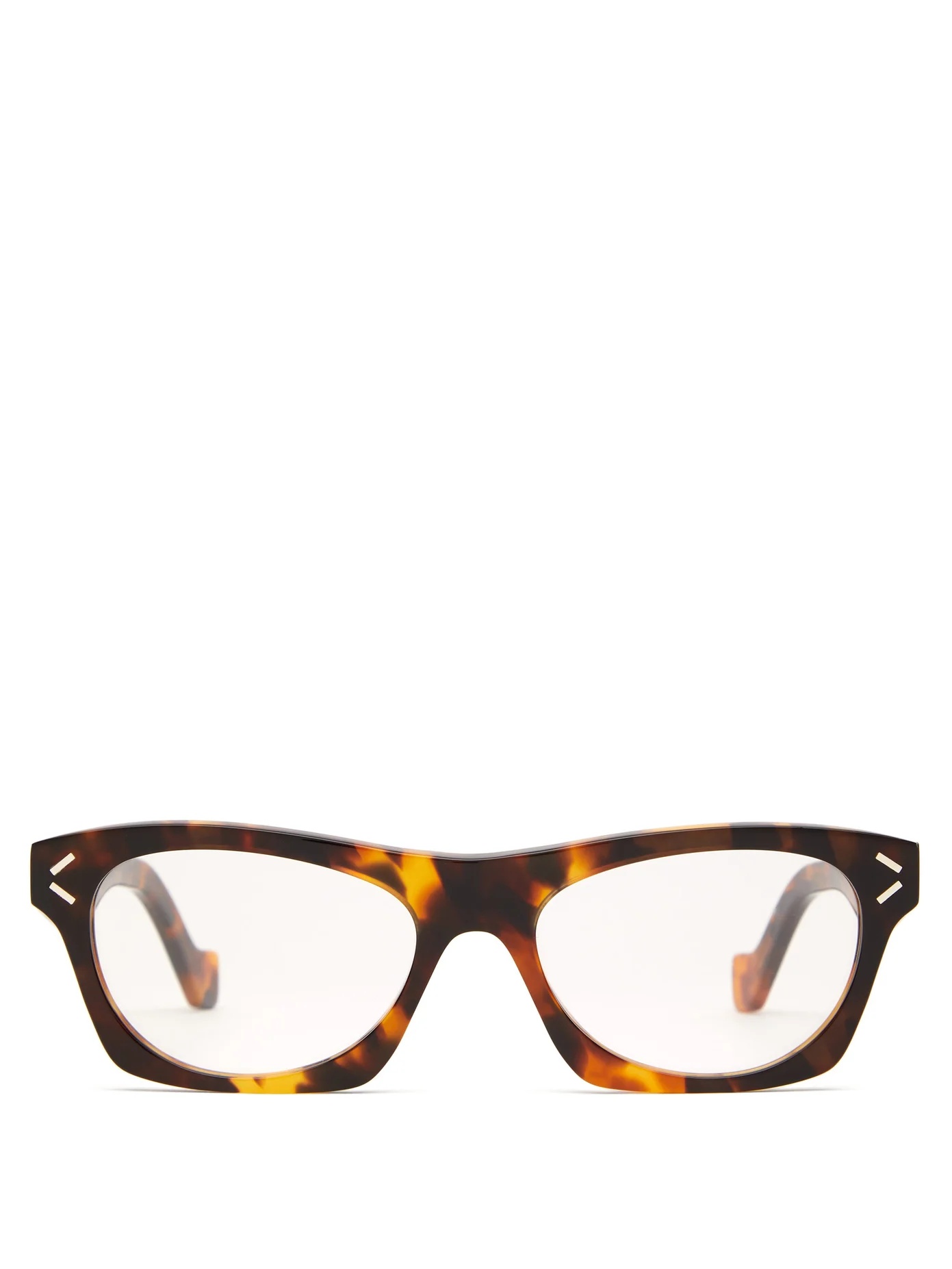 Cat-eye tortoiseshell-acetate glasses - 1