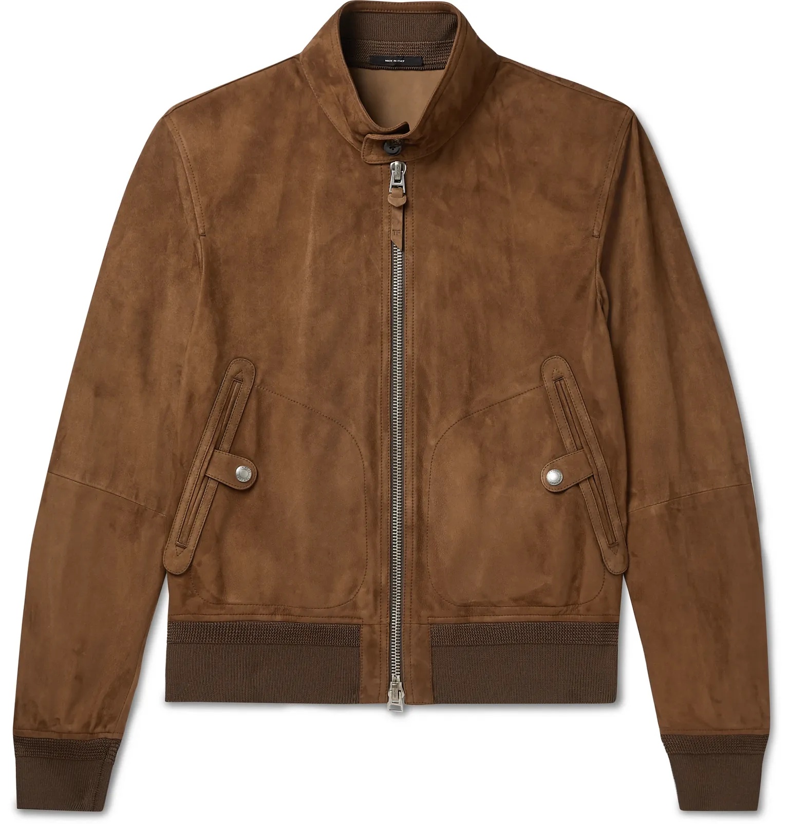 Suede Bomber Jacket - 1