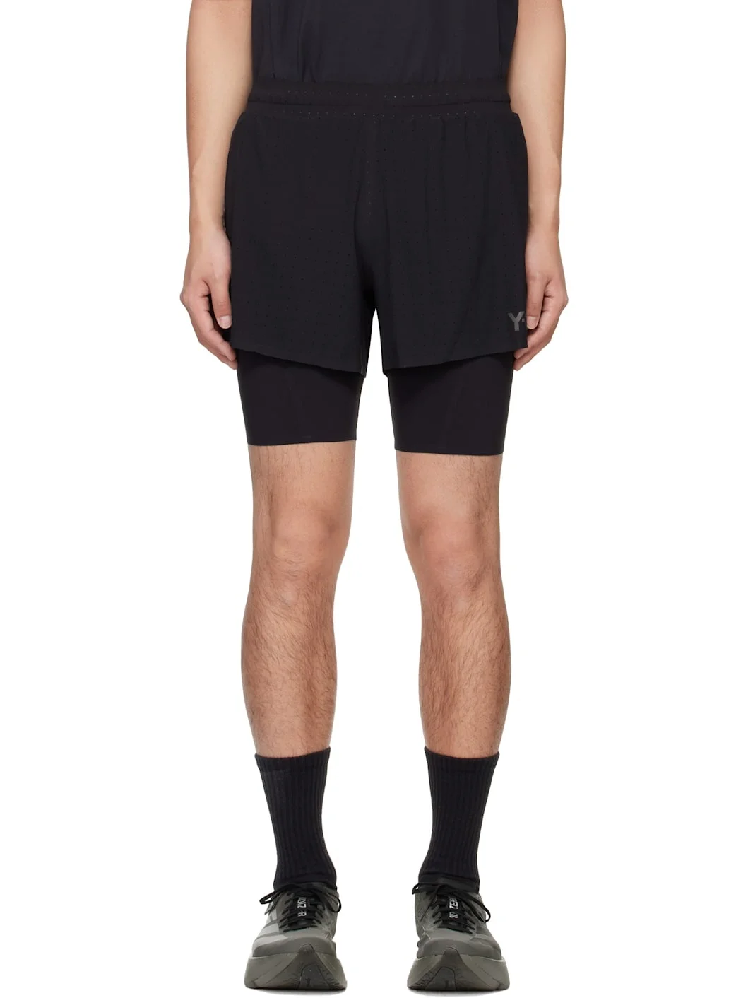 Black Running Shorts - 1