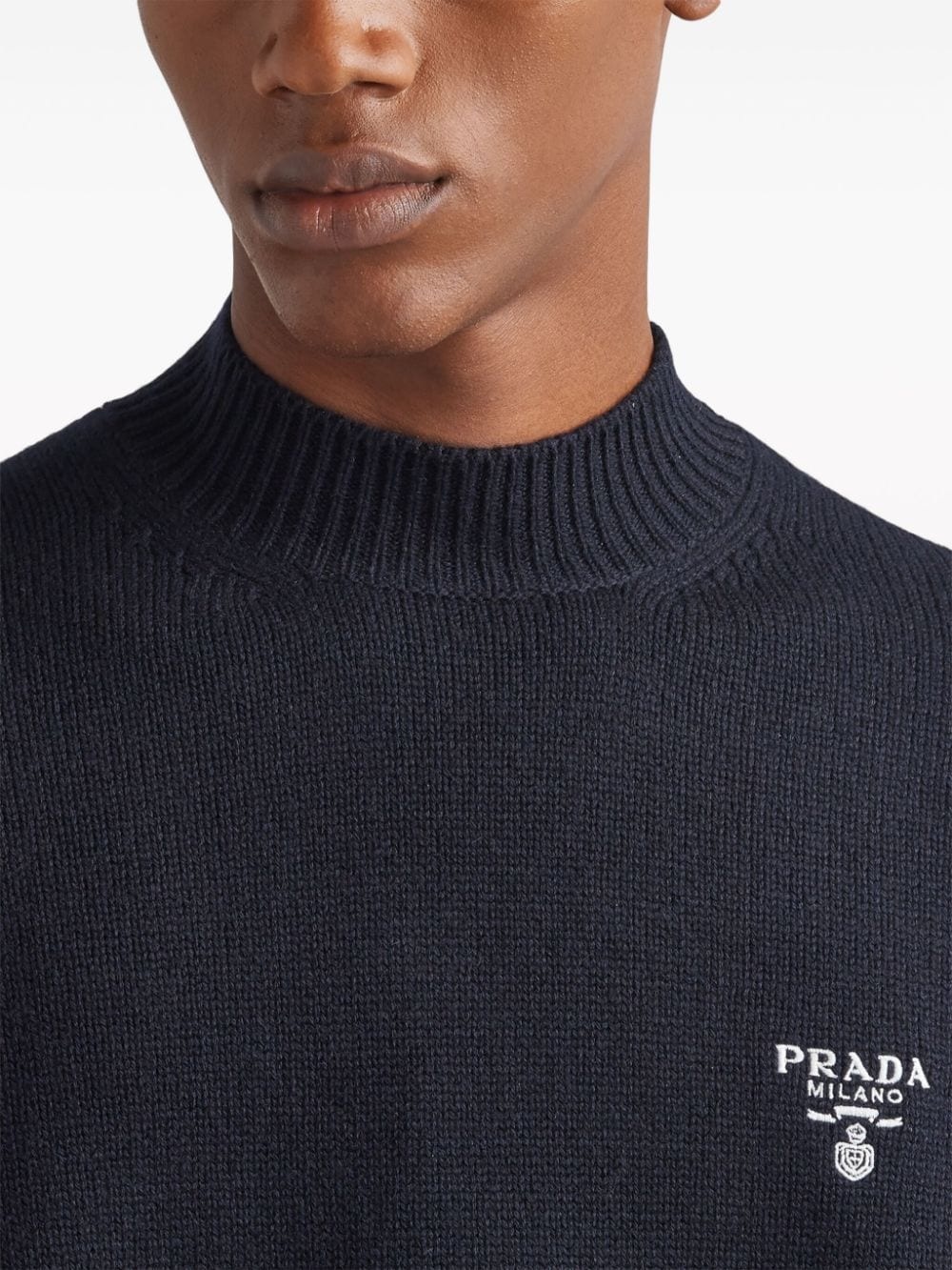 logo-intarsia cashmere jumper - 5