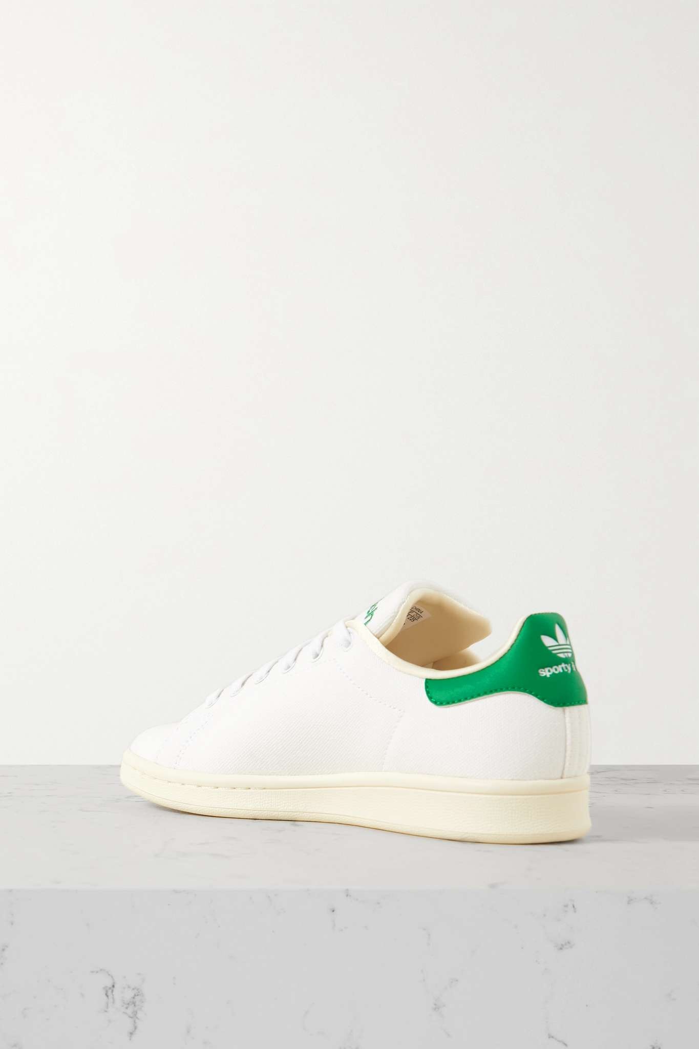 + Sporty & Rich Stan Smith leather-trimmed canvas sneakers - 3