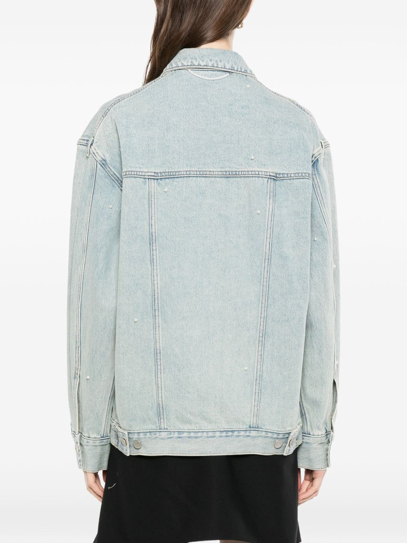 pearl embelished denim jacket 4