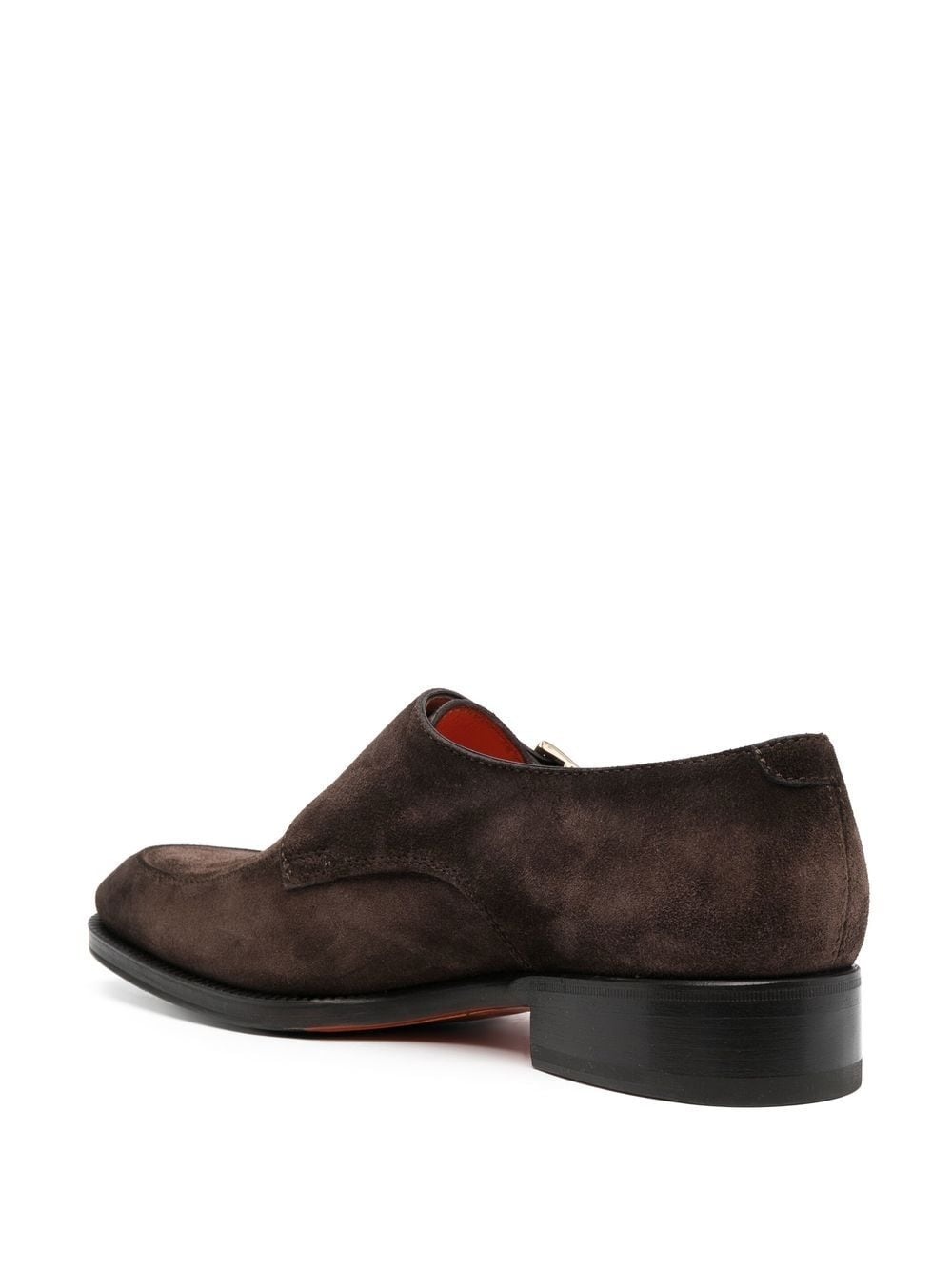 bucked suede monk shoes - 3