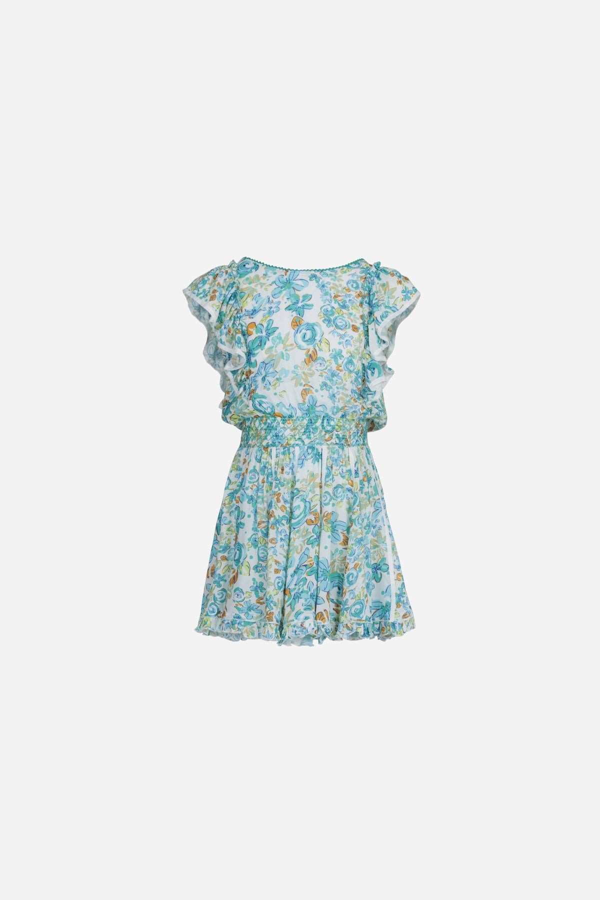 Mini Dress Kikka for girls - Mint Garden Rose - 1