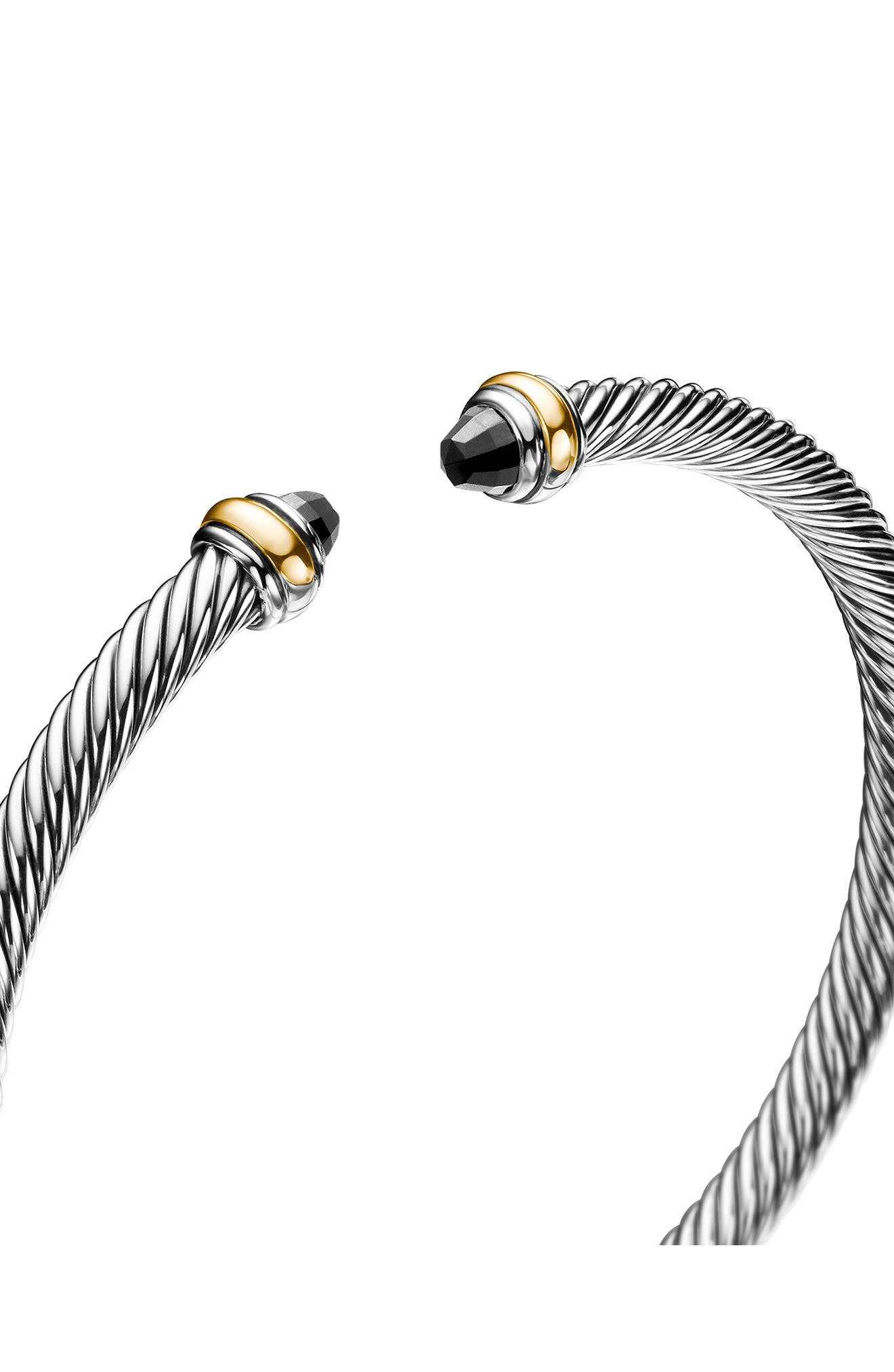 David Yurman Cable Classic Bracelet with 18K Gold & Semiprecious Stones, 4mm in Black Onyx at Nordst - 7