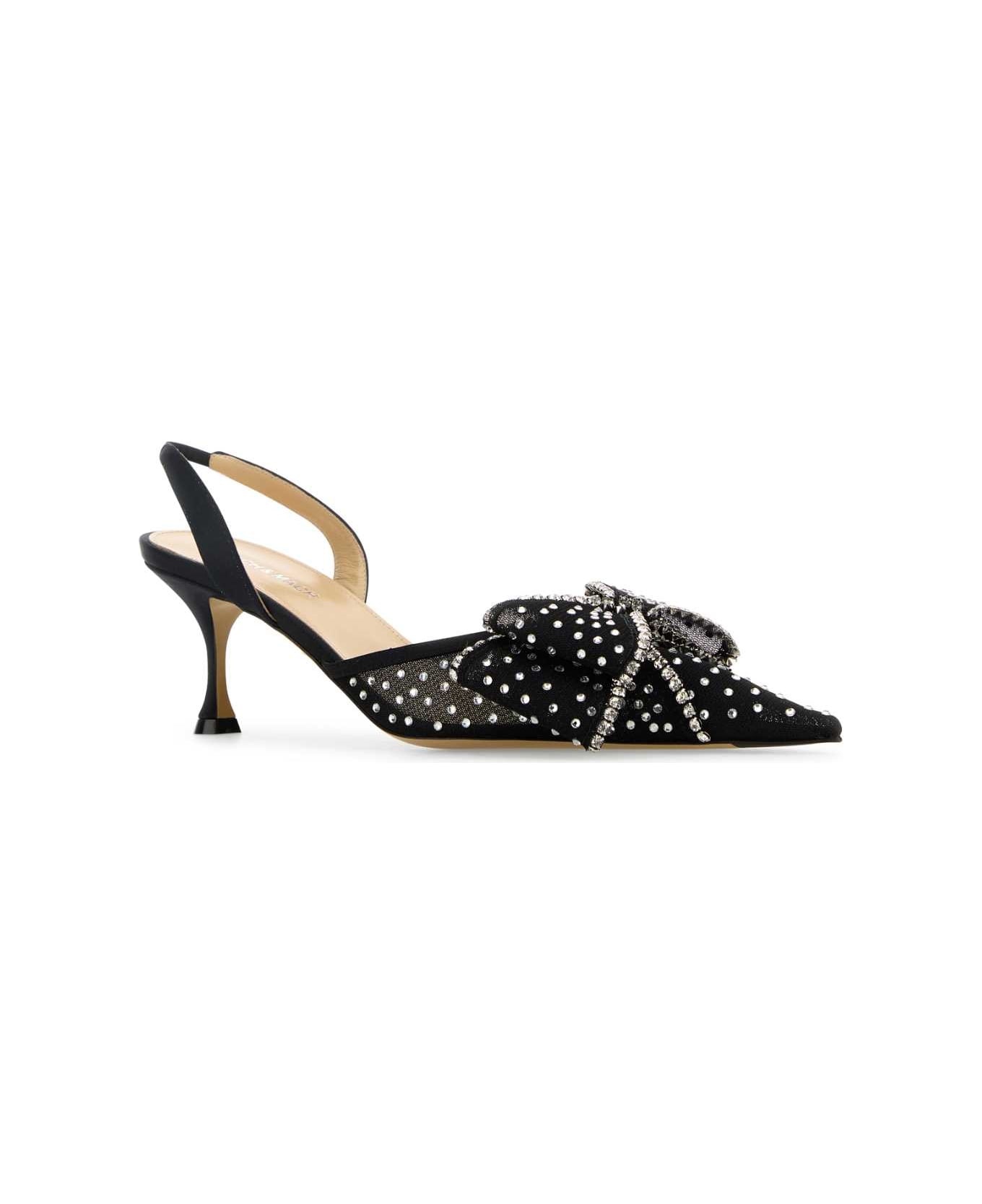 Embellished Mesh Le Cadeau Pumps - 2