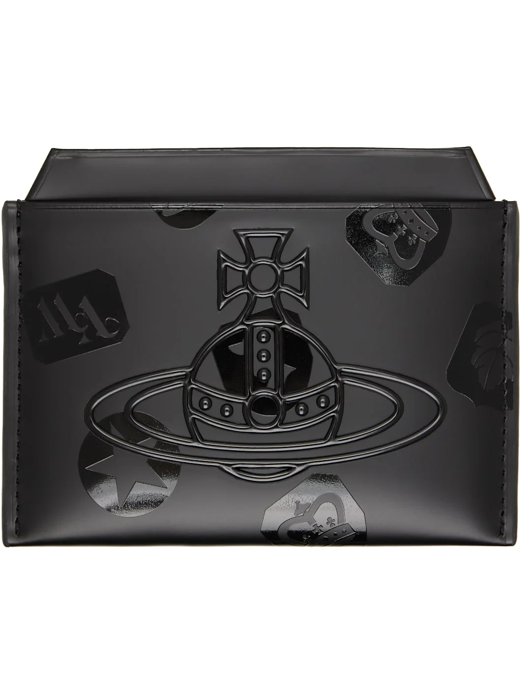 Black Flat Card Holder - 1