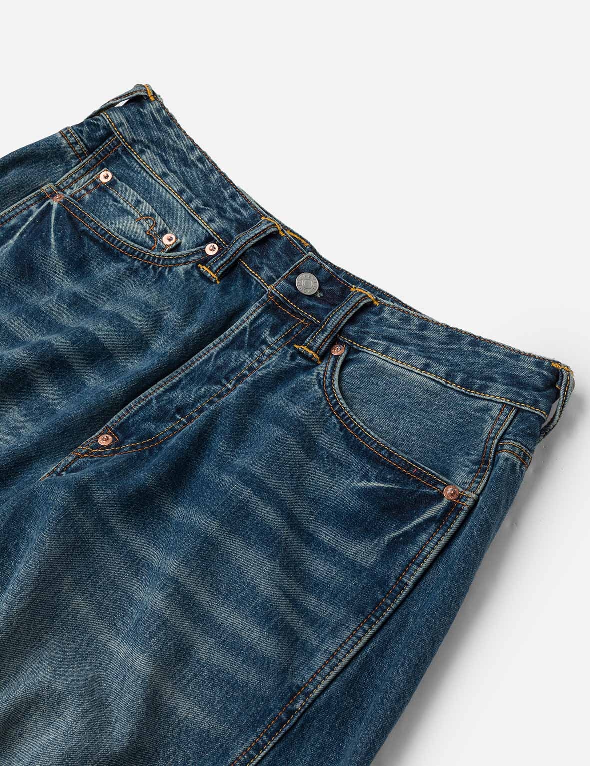 Kamon Jacquard Pockets 3D Fit Jeans - 6