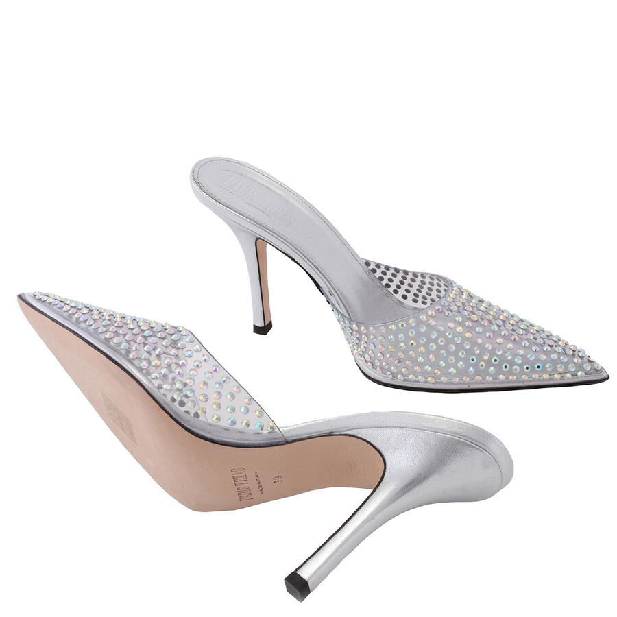 Paris Texas Ladies Iridescent Hollywood PVC Pointed-Toe Mules - 2