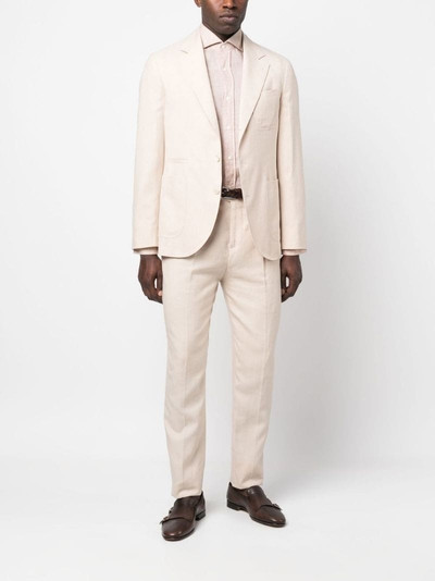 Brunello Cucinelli tailored single-breasted suit outlook