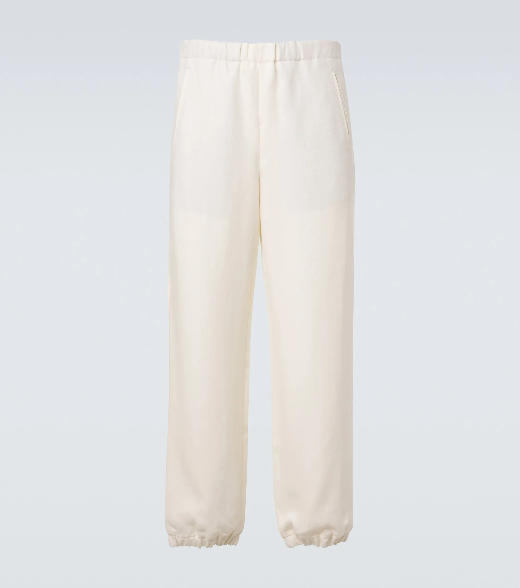 Linen sweatpants with amethyst - 1