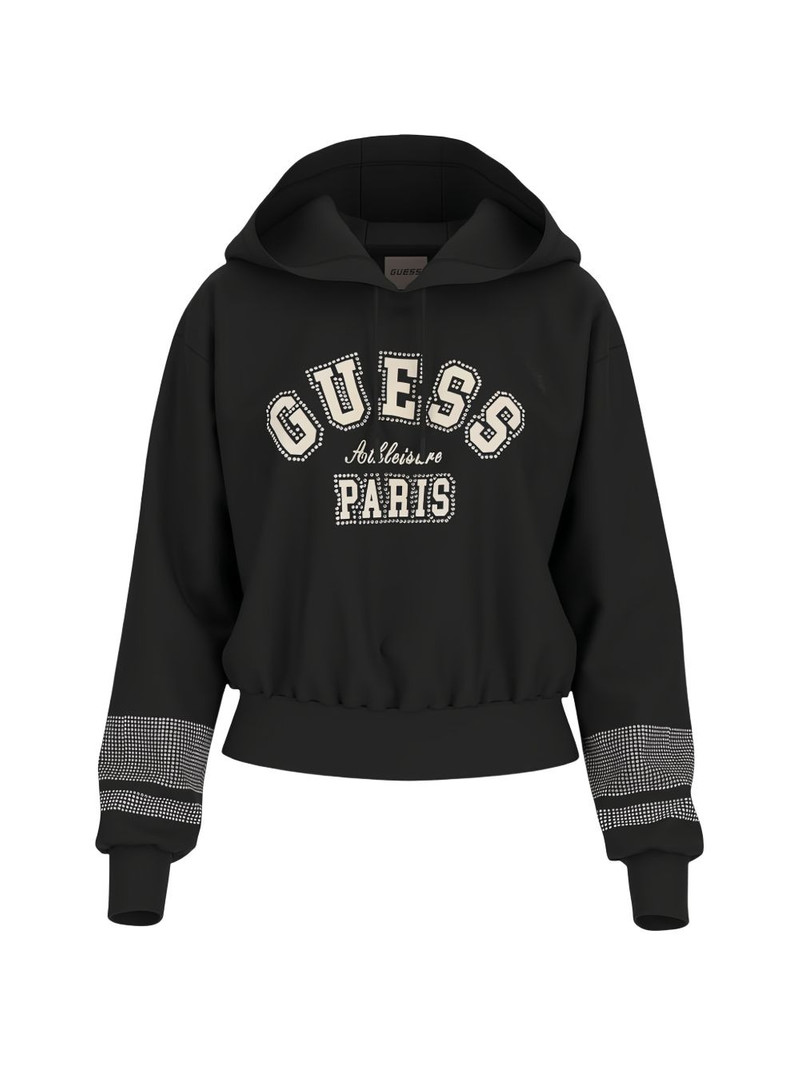 print-detail hoodie 1