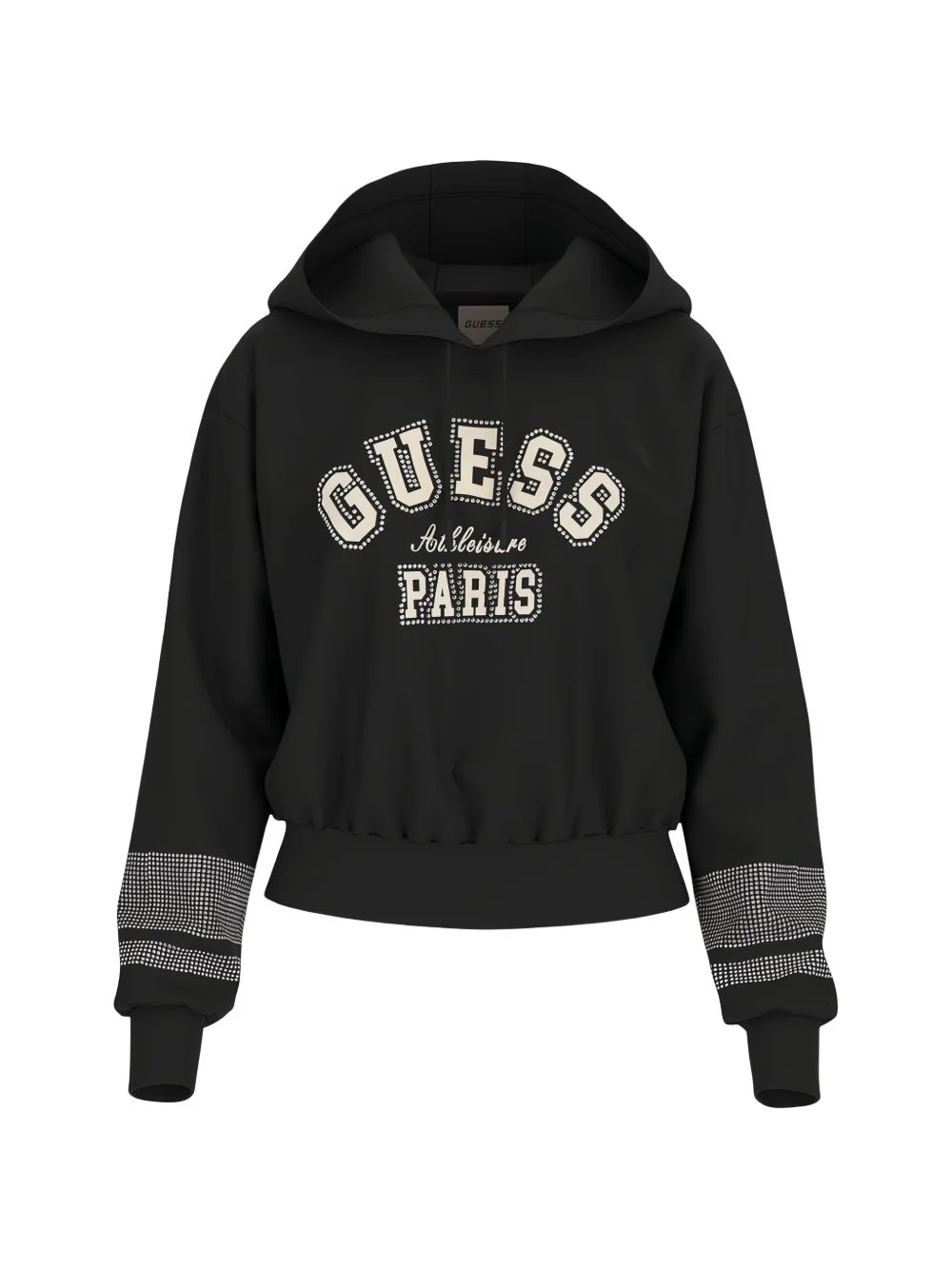 print-detail hoodie - 1