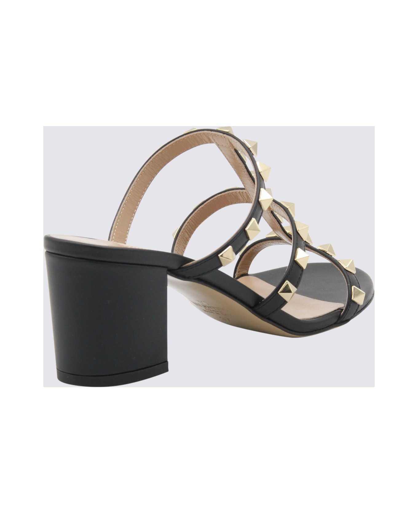 Black Leather Sandals - 3