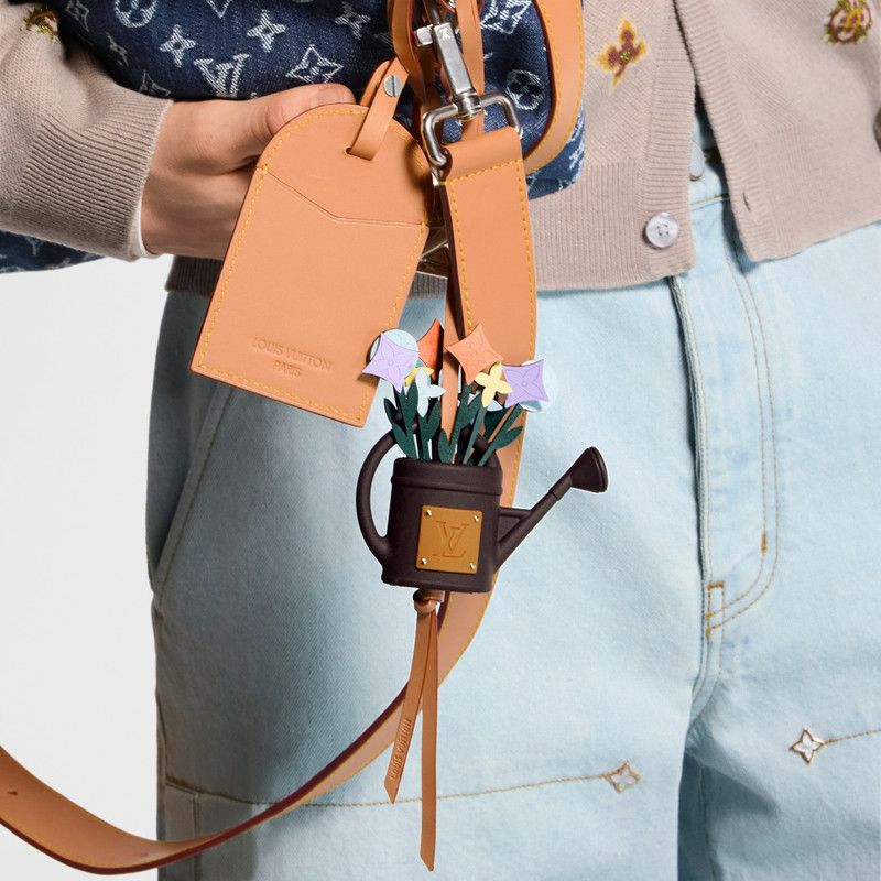 LV Flowers Watering Can Bag Charm 3