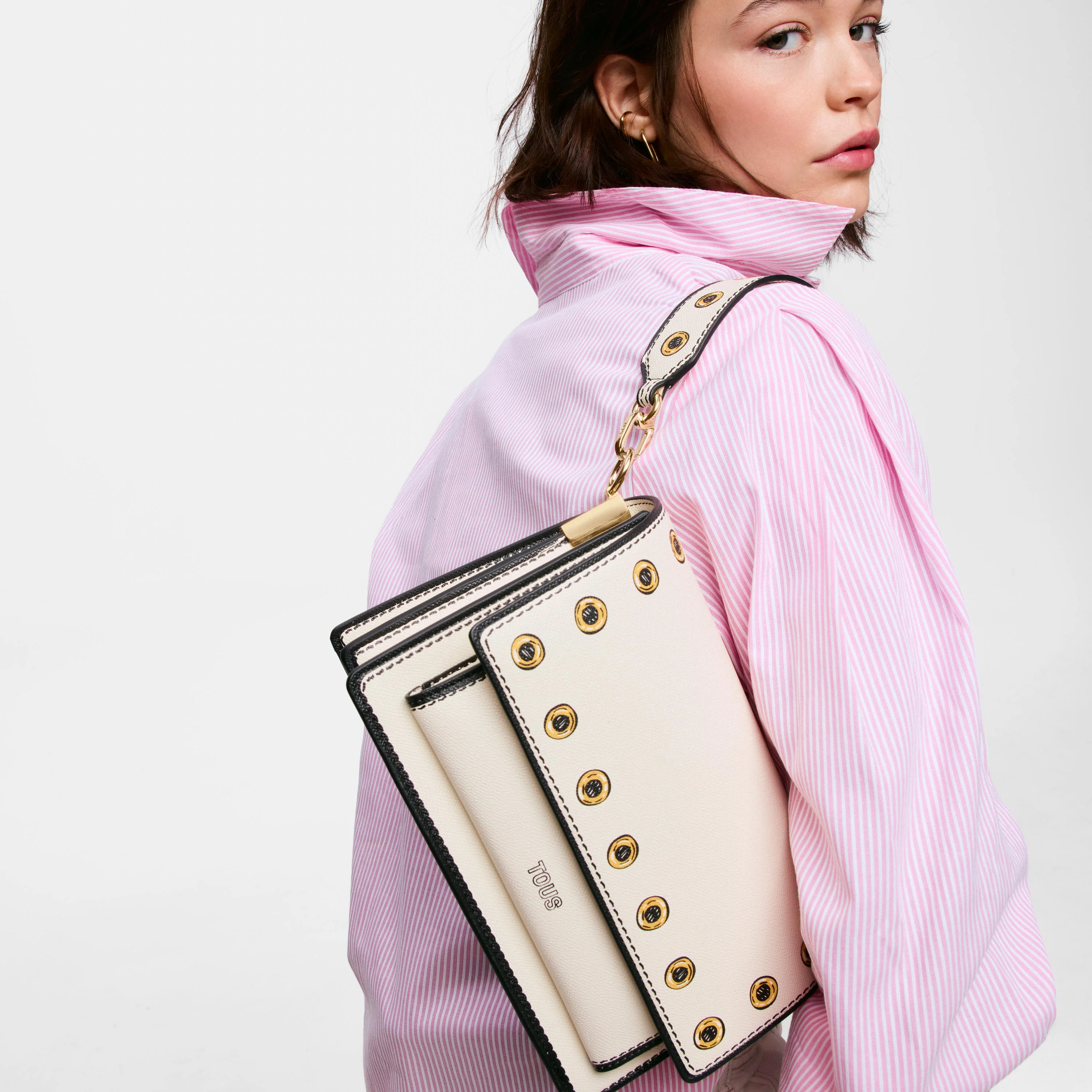 Medium beige Crossbody bag TOUS Audree Trampantojo - 1