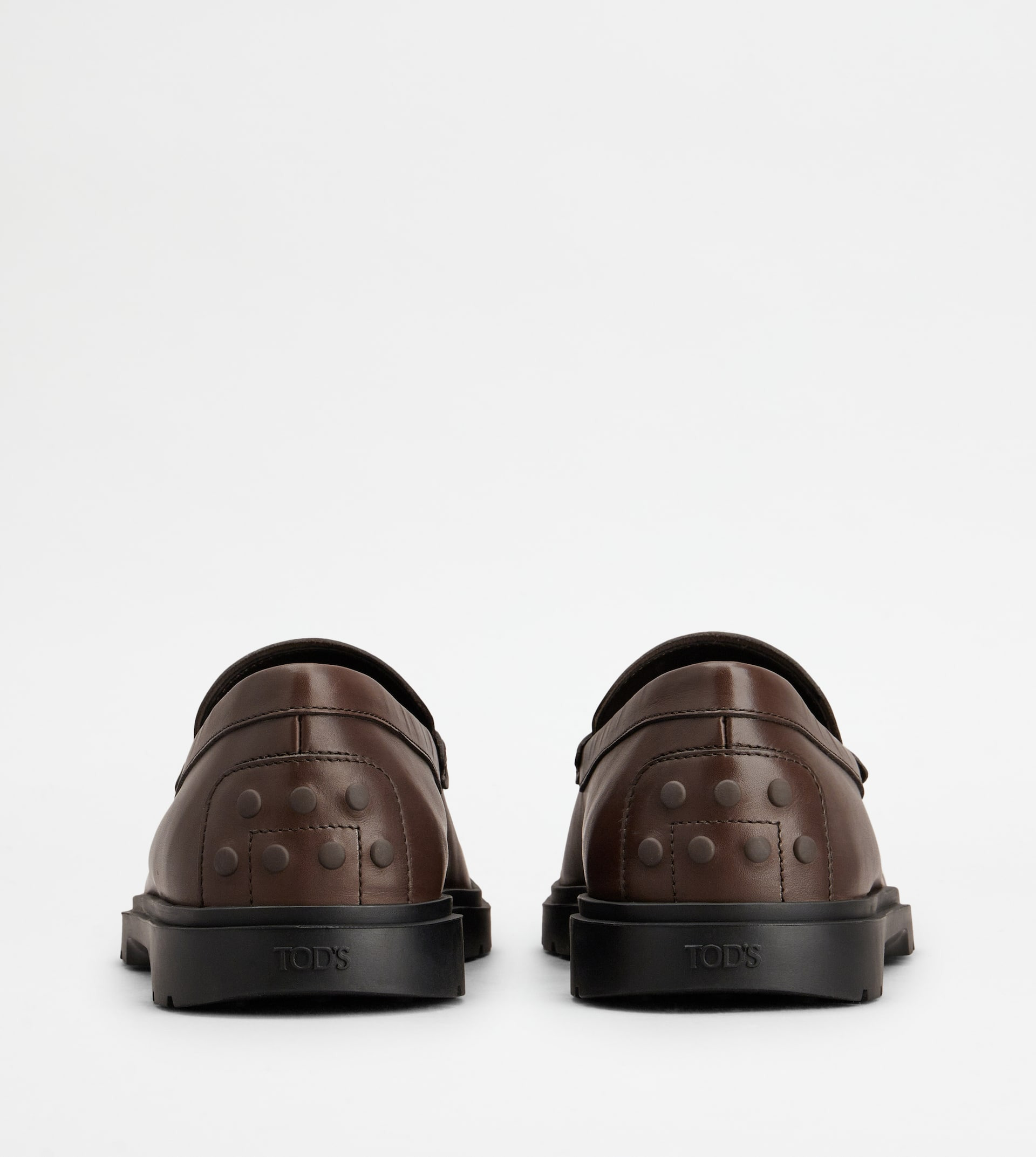 LOAFERS IN LEATHER - BROWN - 3