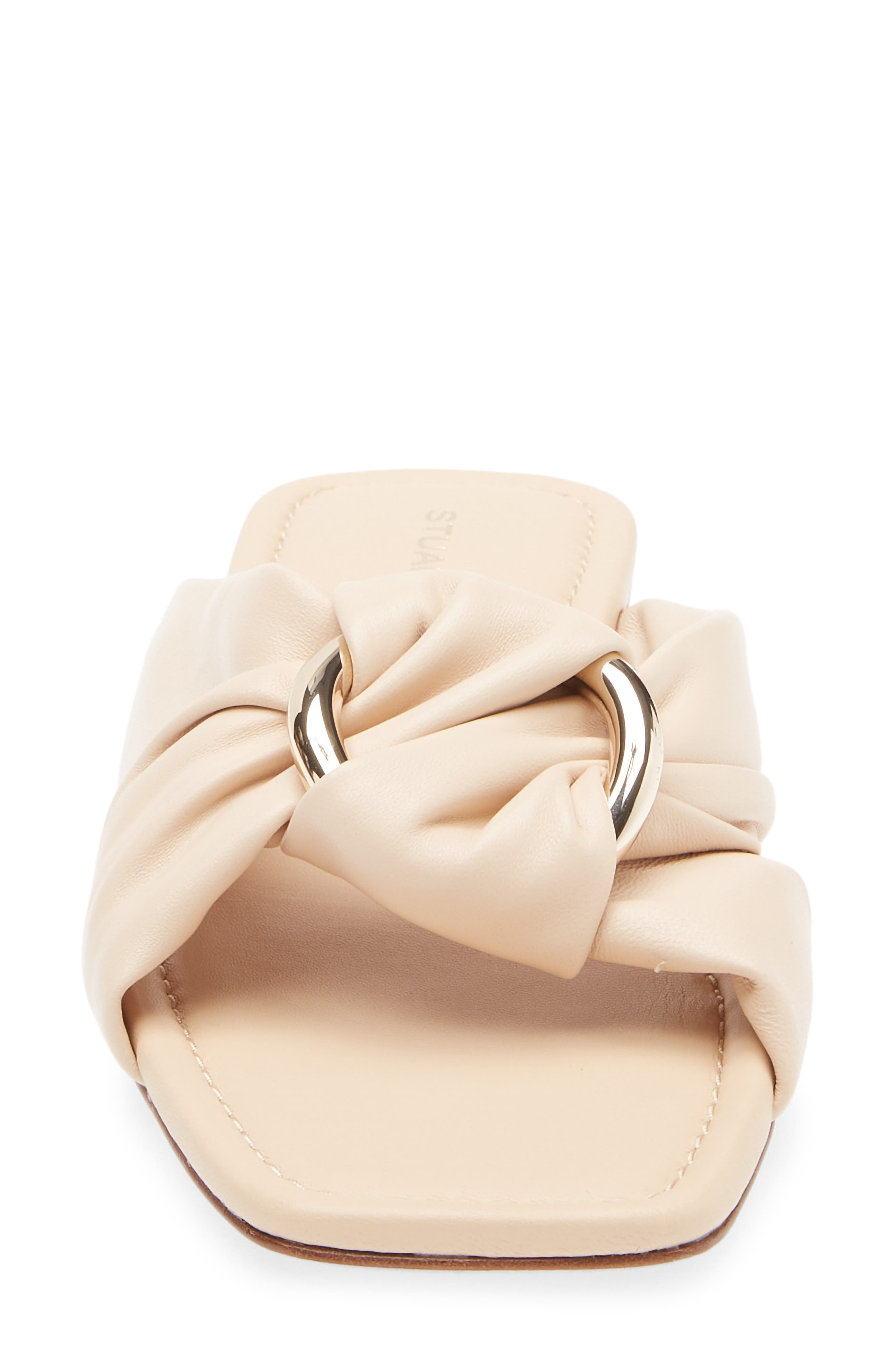 Stuart Weitzman Cece Slide Sandal in Barely Beige at Nordstrom - 4