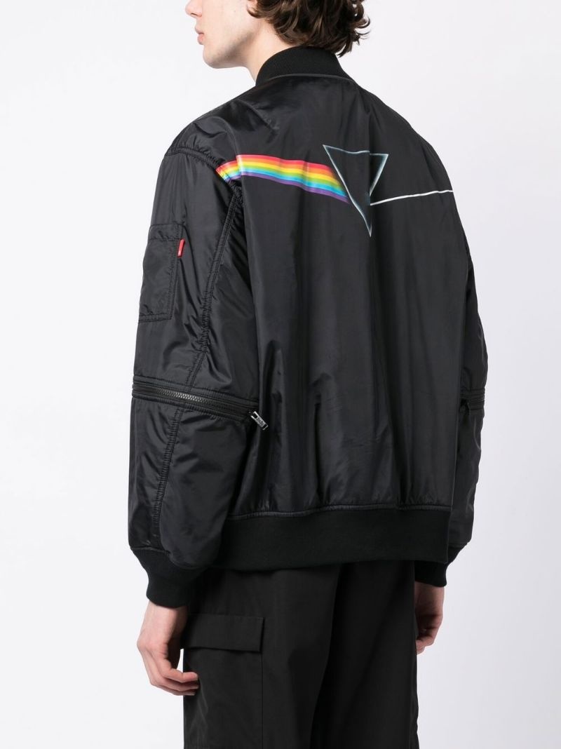 The Dark Side of the Moon-print bomber jacket - 4