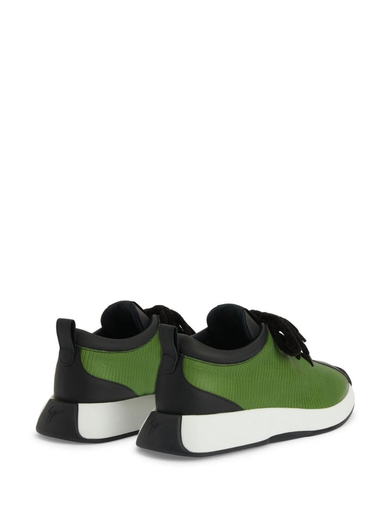 Ferox panelled leather sneakers 3