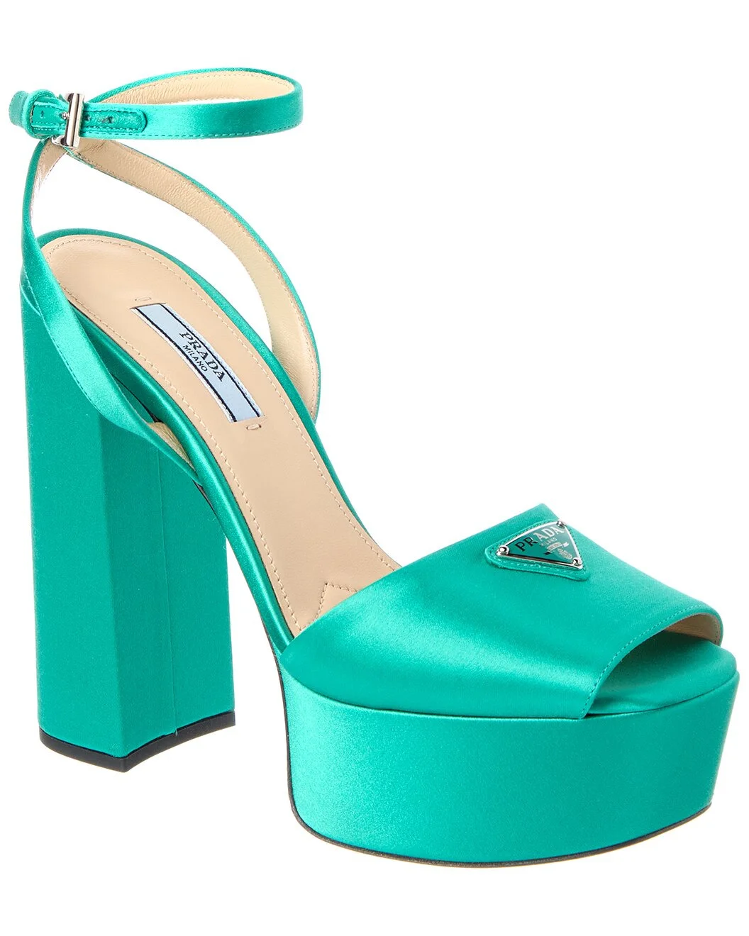 Prada Satin Platform Sandal - 1