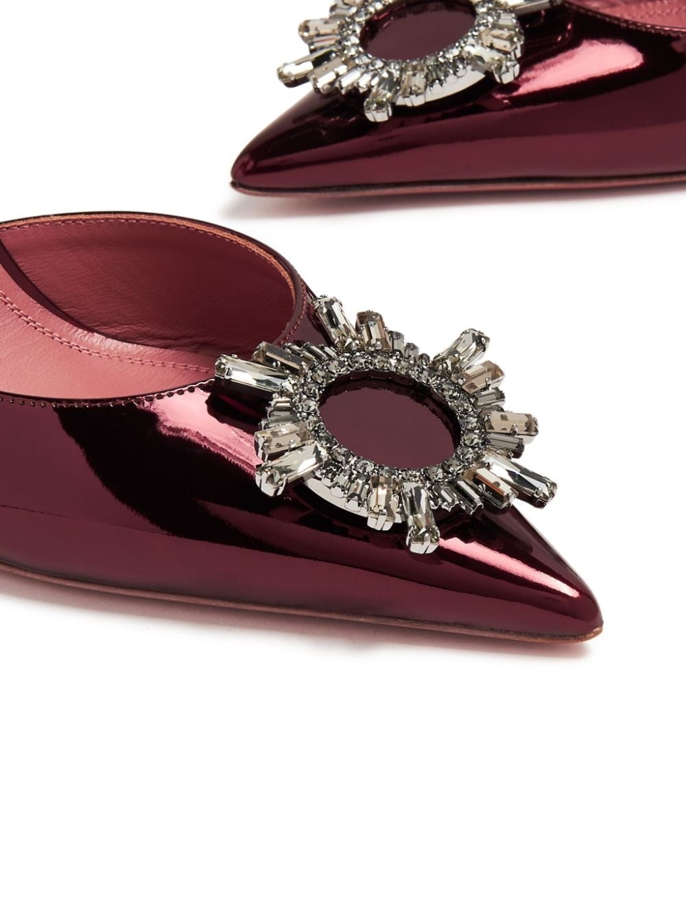 Begum 95mm crystal-buckle pumps - 5