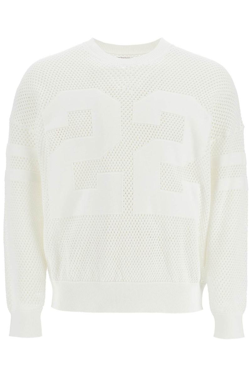 Amiri Neck Perforated Knit Sweater - 1