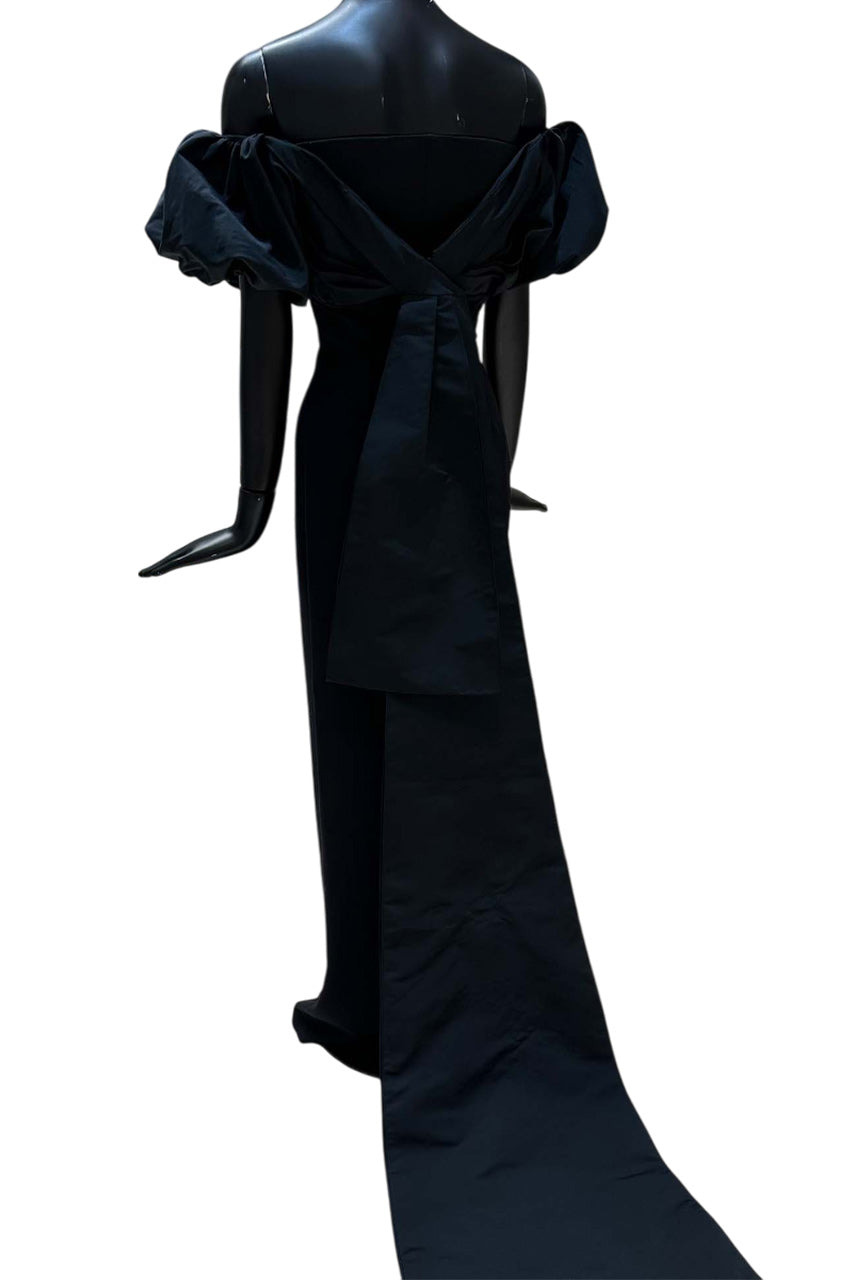 MILIA BLACK LONG DRESS - 3